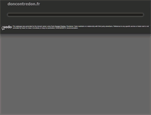 Tablet Screenshot of doncontredon.fr